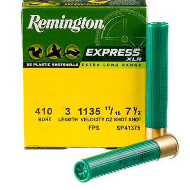 Remington Express XLR, 410 Gauge, 3" Shell, 25 Rds, Lead