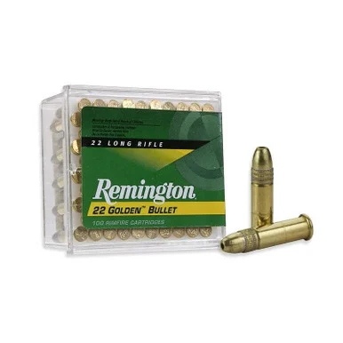 Remington Golden Bullet Rimfire Ammunition .22 LR 36 gr HP, 100 Rds