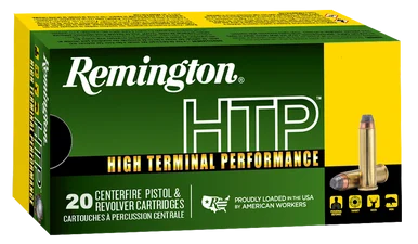 Remington HTP, 38 Special, 110gr Semi Jacketed Hollow Point, 20 Rds, Brass