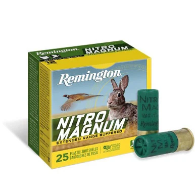 Remington Nitro Magnum Shotshells, 12 GA, 2-3/4" Length, 25 Rds, Lead