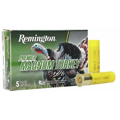 Remington Premier Magnum Turkey Loads, 20 Gauge, 3" Length, 5 Rds