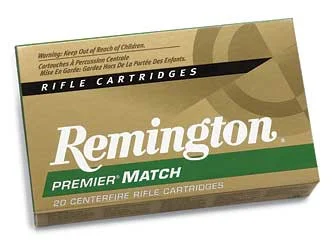 REMINGTON Premier Match 223 Rem. 77 Grain BTHP Ammo, 20 Round Box (RM223R3)