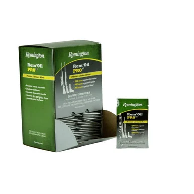 Remington Rem Oil Pro3, Premium Lubricant Wipes, 100 Count