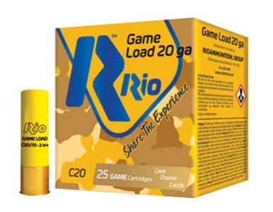 RIO Ammunition Rio Field Low Recoil Shotshells, 20 GA, 2-3/4" Shells, 25 Rds, Lead