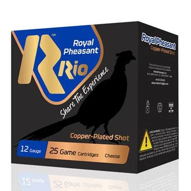 Rio Ammunition Royal Pheasant Copper, 12 GA, 25 Rds, Copper Plated, Plastic