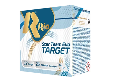 RIO Ammunition Star Team EVO Target, 12 GA, 2.75" Shells, 25 Rds, Lead Shot
