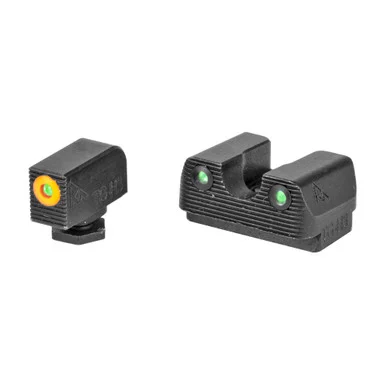 Rival Arms RA TRIT NS, Green Tritium, Orange Outline, Fits Glock 42/43