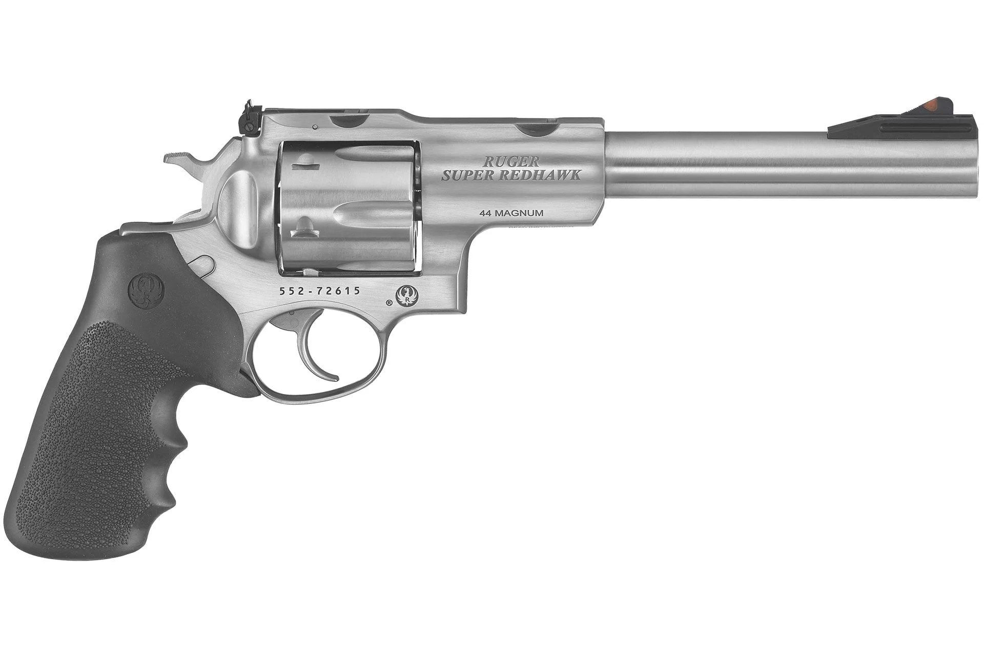 Ruger 5501 Super Redhawk 44 Rem Mag/44 Special 6rd 7.50" Satin Stainless Steel w/Integral Mount Barrel, Hogue Monogrip - 70252