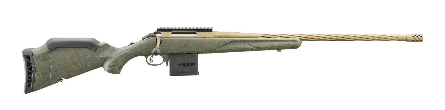 Ruger AMER PRED II 6.5 Grendel 10+1 22" Burnt Bronze Cerakote Spiral Threaded Barrel, Picatinny Rail Steel Receiver - 46942