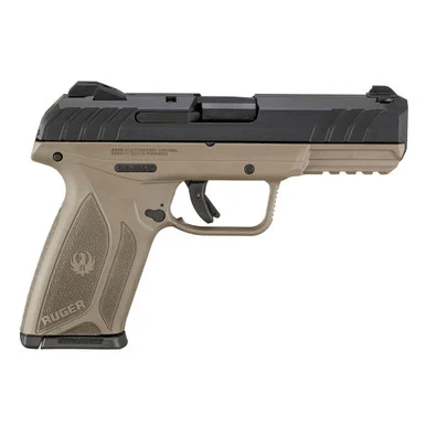 RUGER Security-9 9mm 4in 2x 15rd Mags Black/FDE Semi-Auto Pistol (3846)