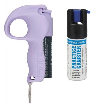 Sabre Quick Grip, Pepper Spray Kit, Finger Loop, Practice Spray, Lavender, Aerosol Can
