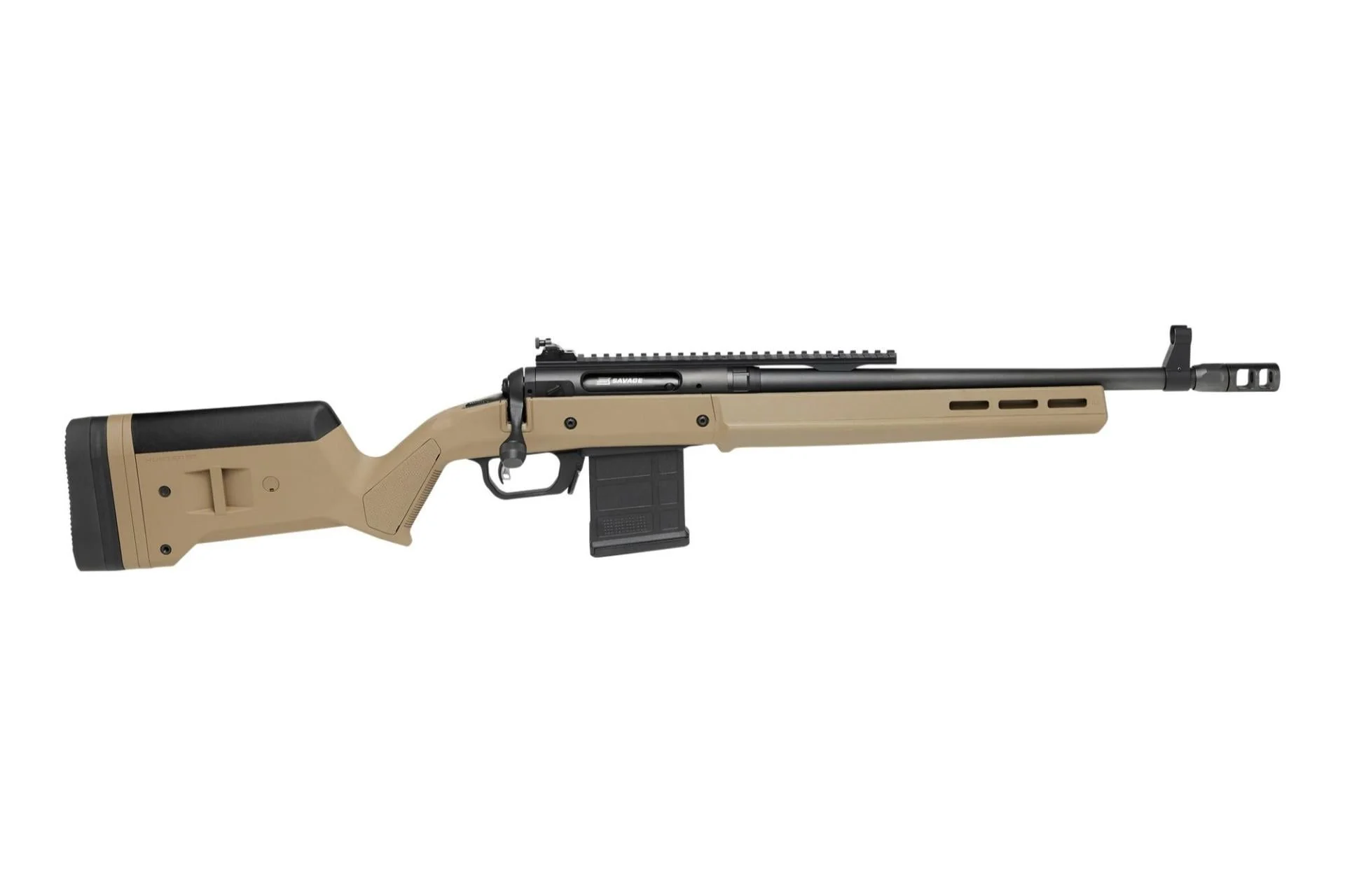 Savage 110 MagPul Scout 6.5 Creedmoor, 16.5" barrel, Flat Dark Earth, 10 Rounds - 16.5" Barrel, 10+1 Rounds - 58188