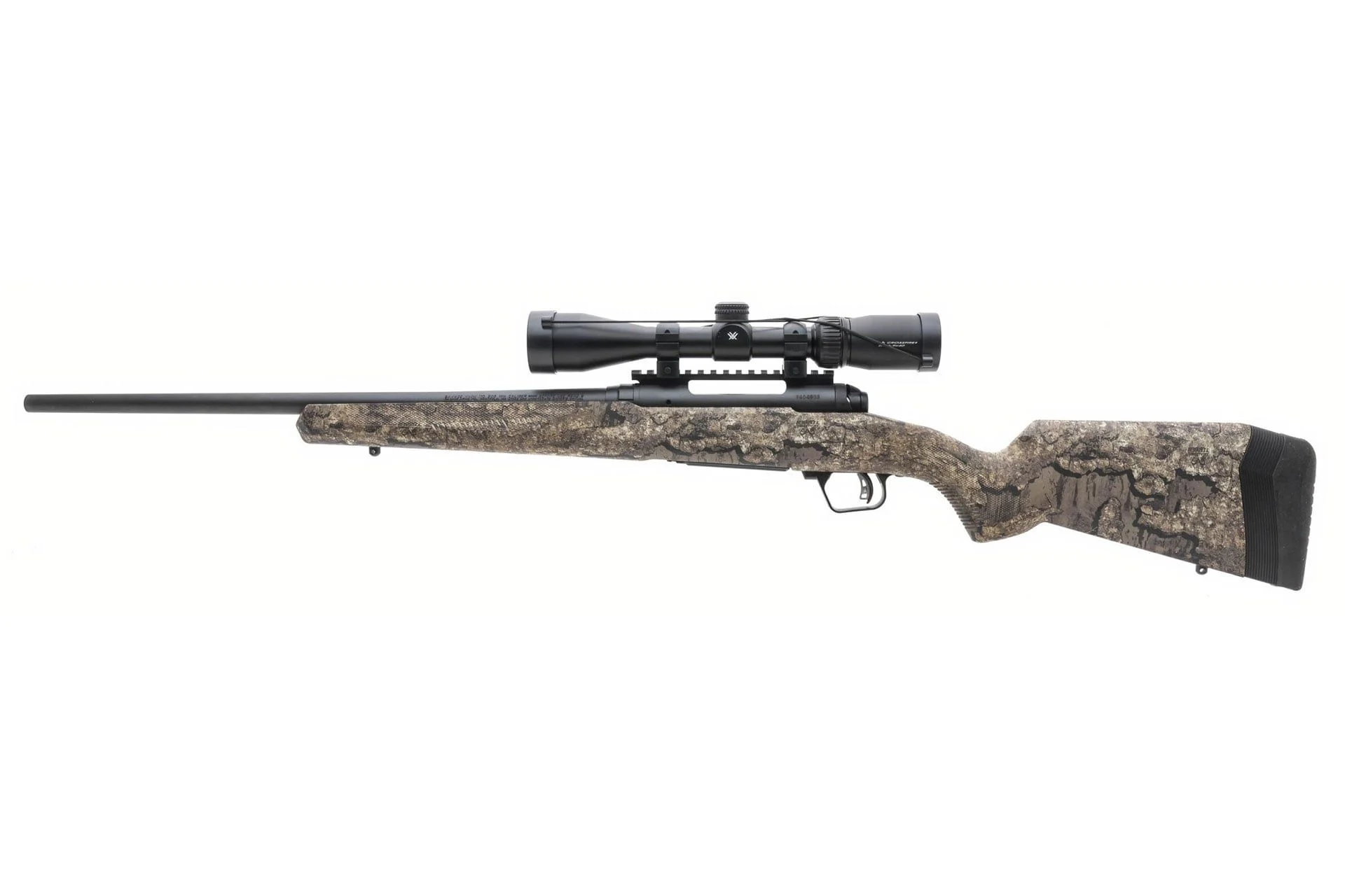 Savage Arms 110 Apex Hunter XP Camo Bolt Action Rifle with Vortex Crossfire II 22″ 4+1 30-06 Springfield - 57835