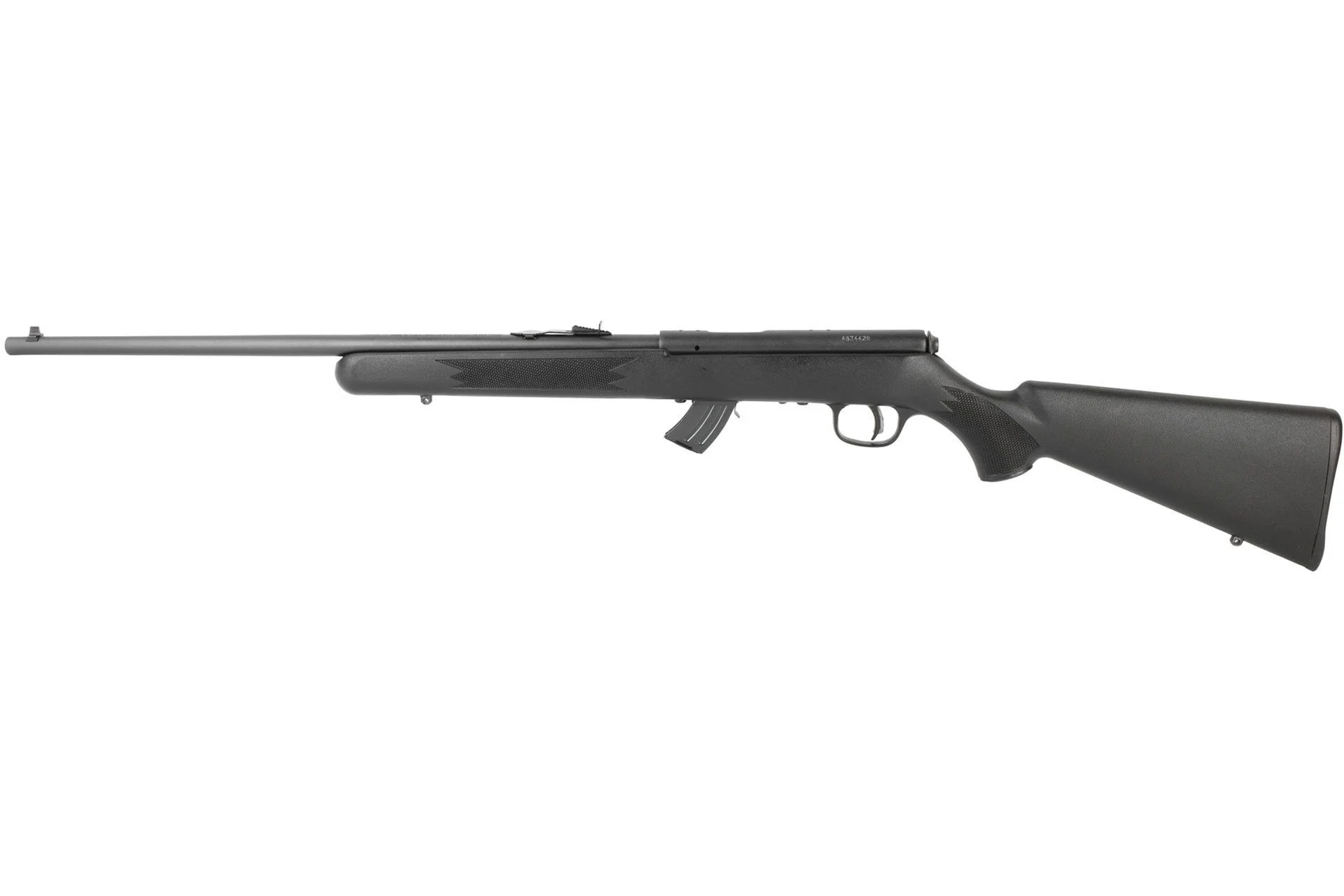 Savage Mark II F Rifle 21 Sharp Bolt Action Rifle - 10+1 Rounds, 21" Barrel, Black Synthetic Stock, Blue/Black - 26741