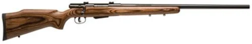 Savage Model 25 Lightweight Varminter .204 Ruger 24 Inch Barrel Satin Blue Finish Detachable Box Magazine Brown Laminate Stock 4 Round