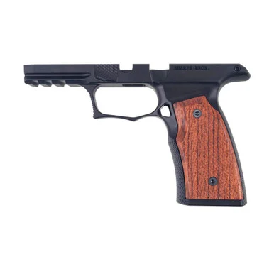Sharps Bros. 365 X Macro Grip, Black Anodized, Brazilian Cherry Grips