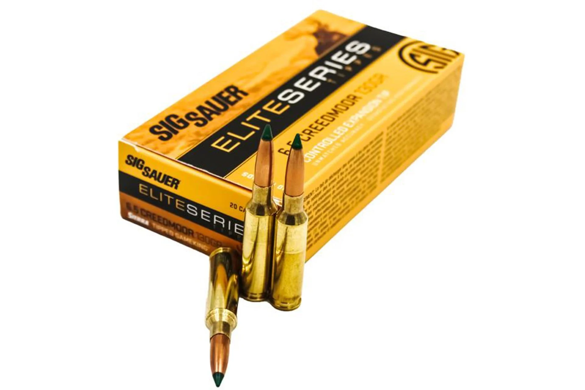 Sig Sauer Sig Sauer Elite Series Tipped 6.5 Creedmoor 130 Gr Poly Tip Ammo - 200rd - E65CMTH130-20
