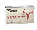 Sig Sauer Venari 30‑06 Springfield Ammo 165 Grain Soft Point – V3006SP165‑20
