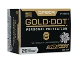 Speer Gold Dot 30 Super Carry Ammo 115 Grain Gold Dot Hollow Point - 24261GD