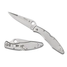 Spyderco Police Model 4.13 Plain Edge Knife