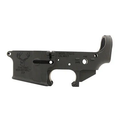 Stag Arms Stag 15, Receiver, Stripped Lower, Midnight Bronze Cerakote