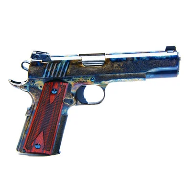 Standard Manufacturing 1911 Case Colored #1 Engraving, .45 ACP, 5.00" Barrel, 7 Rds, Case Colored