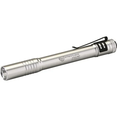STREAMLIGHT Stylus Pro Silver Clam 100 Lumens White LED Penlight (66121)