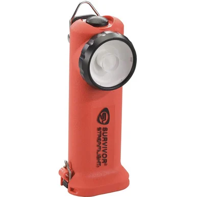 STREAMLIGHT Survivor 175-Lumen Rechargeable Safety-Rated Firefighter Right Angle Flashlight Without Charger (90520)