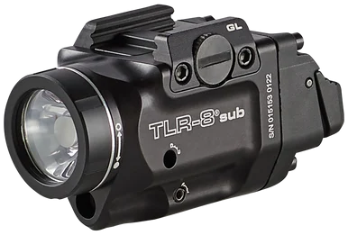 Streamlight TLR-8 Sub, Red Laser, 500 Lumens, Black Anodized