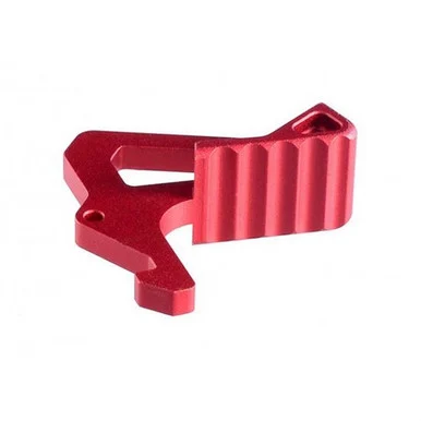 Strike Industries Extended Charging Handle Latch, Red, Ergonomic Design, Anodized