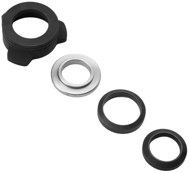 Strike Industries Oppressor Universal 3-Lug QD Base Set, Black/Silver, 1/2" & 5/8" Threaded Barrels