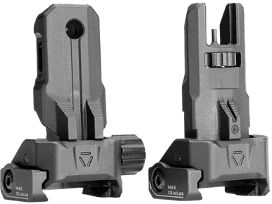 Strike Industries SPBUS Strike Polymer Backup Sights, Black Folding, AR-15