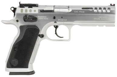 Tanfoglio Defiant Stock Master, 10MM, 4.75" Barrel, 13 Rds, Hard Chrome