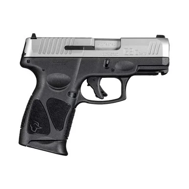 TAURUS G3C 9MM 3.26in 10+1rd Black and Stainless Striker Fired Semi-Auto Pistol (1-G3C939-2x10)