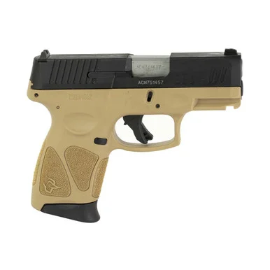 TAURUS G3C 9MM 3.26in 12+1rd Tan and Black Striker Fired Semi-Auto Pistol (1-G3C931T)