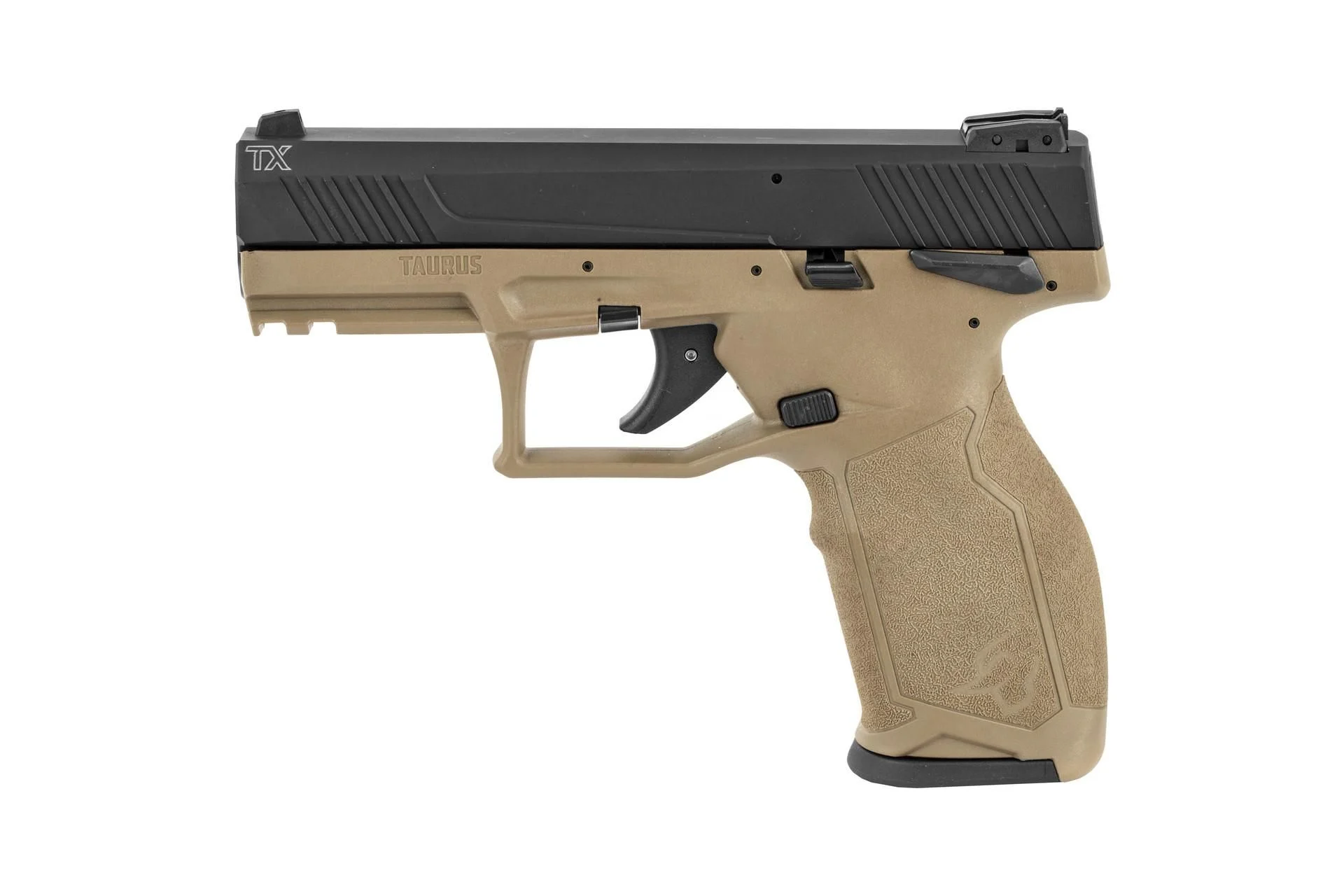 Taurus TX22 4.1" 22LR 16Rd Compact Semi-Auto Pistol - FDE/BK - 1-TX22141F