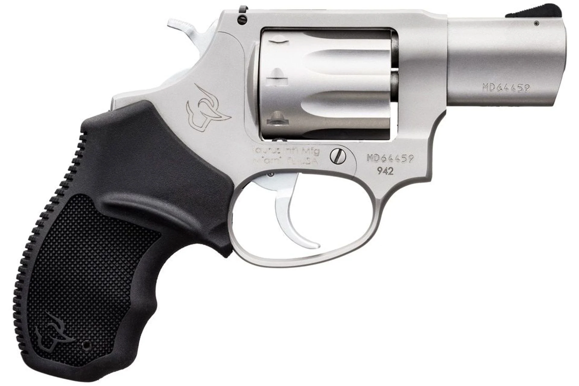 Taurus USA, Model 942, Double Action, Metal Frame Revolver, Small Frame, 22LR, 2" Barrel, Alloy, Stainless, Polymer Grips, 8 Rounds 2-942029UL - 2-942029UL