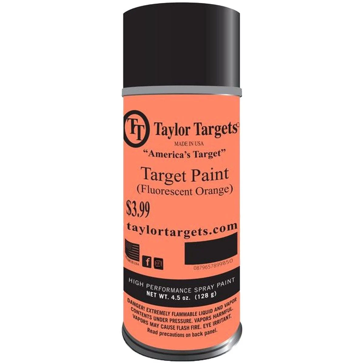 Taylor Targets Fluorescent Target Paint - orange - Paint-FL Red