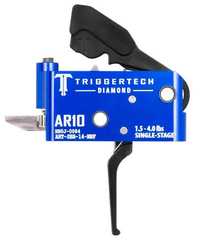 TriggerTech AR-10 Diamond, Single-Stage, 1.5-4.0 lbs, Black Anodized