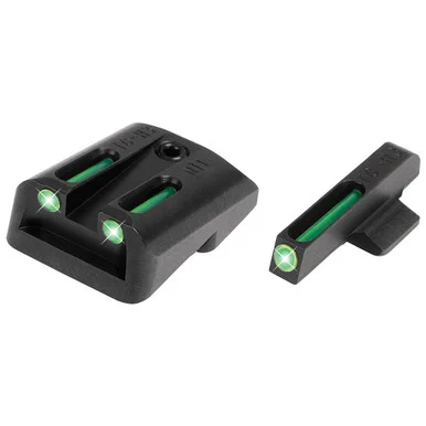 Truglo Brite-Site TFO Novak 1911 GVT, Green Dot, Tritium/Fiber Optic, Steel