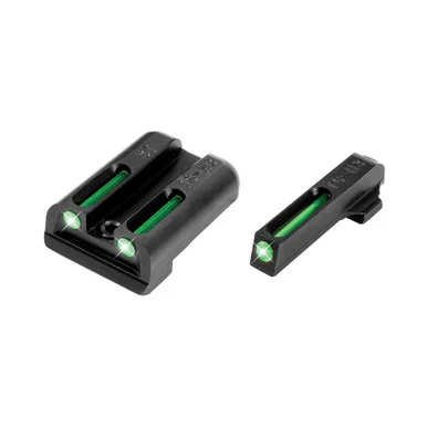 TruGlo Brite-Site TFO, Sig Sauer #8 Front/#8 Rear, Green, Tritium/Fiber Optic