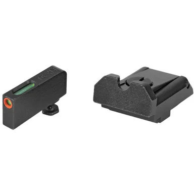 TruGlo Brite-Site TFX Pro, Adjustable, Green Tritium/Fiber Optic, Black Steel