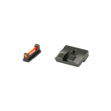 Truglo Fiber-Optic Pro, Front/Rear Sight Set, Black/Red, Fits Glock 17/17L/19/17X