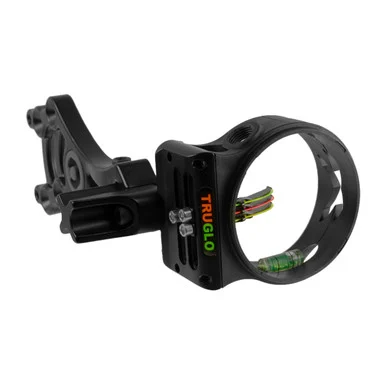 TRUGLO Storm 0.019 3 TFO Pin Ambidextrous Black Bow Sight with Rheostat Light (TG3013B)
