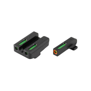 TruGlo TFX Pro, Tritium/Fiber-Optic Day/Night Sights, Orange Outline