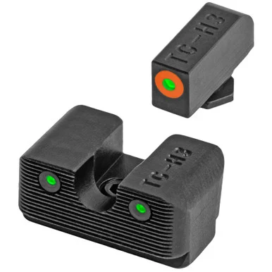 Truglo Tritium Pro, Green Dot, U-Notch Design, Black