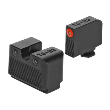 TruGlo Tritium Pro, Night Sight Set, 3-Dot Low Set, Black Nitride Fortress Finish