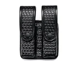 Uncle Mike's Mirage Basketweave Double Stack Duty Divided Double Mag Case