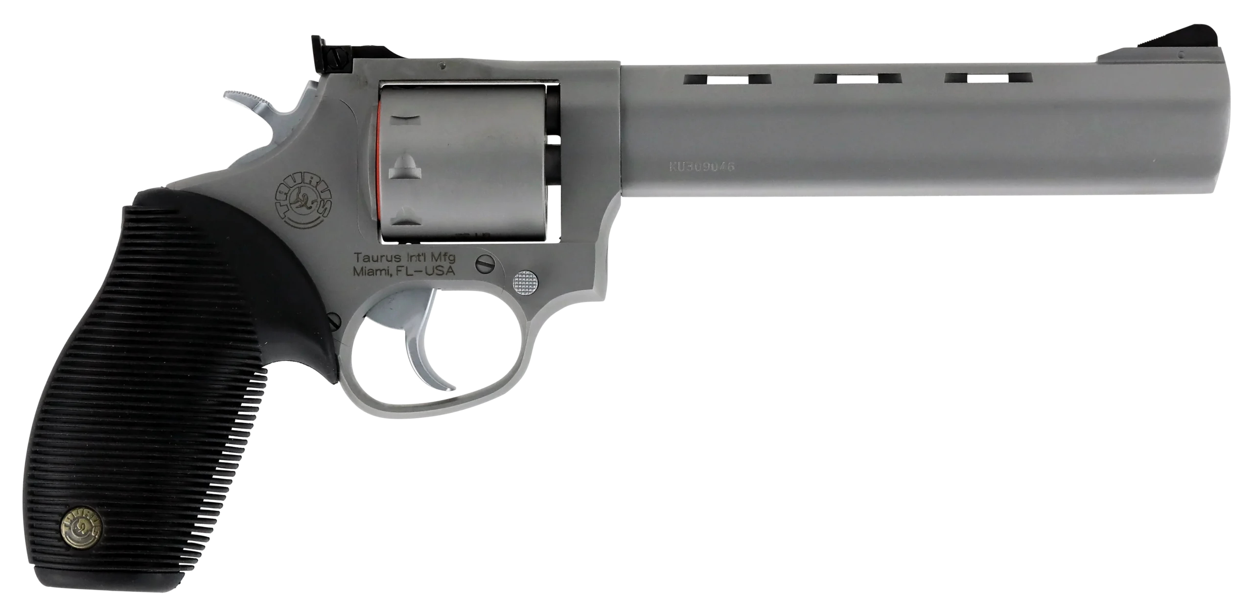 Taurus M992 Tracker DA/SA Revolver 2992069, 22 Long Rifle/22 Magnum, 6.5 in, Black Grip, Stainless Finish, 9 Rd