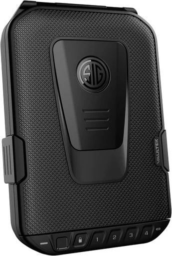 Vaultek LifePod SIG Sauer Edition, Rugged Electronic Lock Box, Black